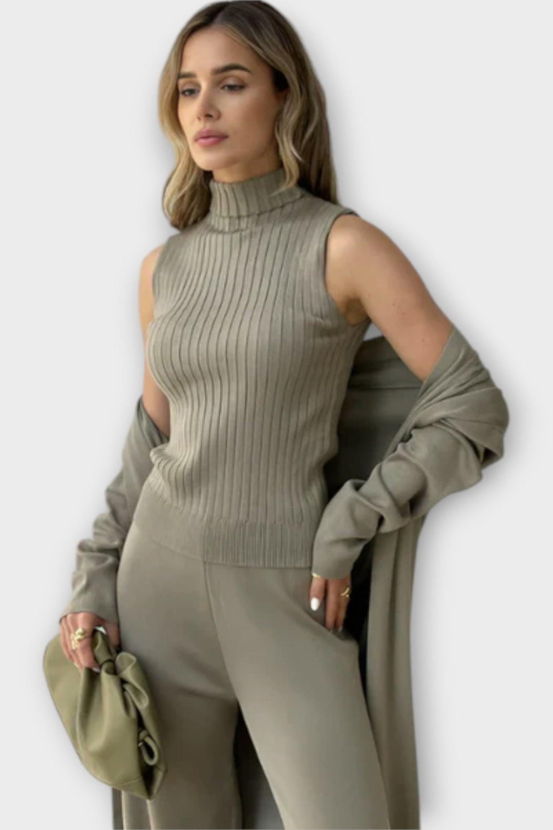 Stine Ribbed Knit Set - Cozy Comfort Meets Effortless Style for Every Occasion