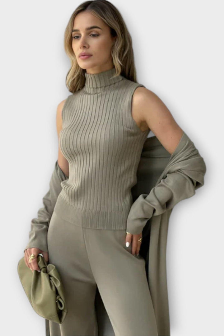 Stine Ribbed Knit Set - Cozy Comfort Meets Effortless Style for Every Occasion