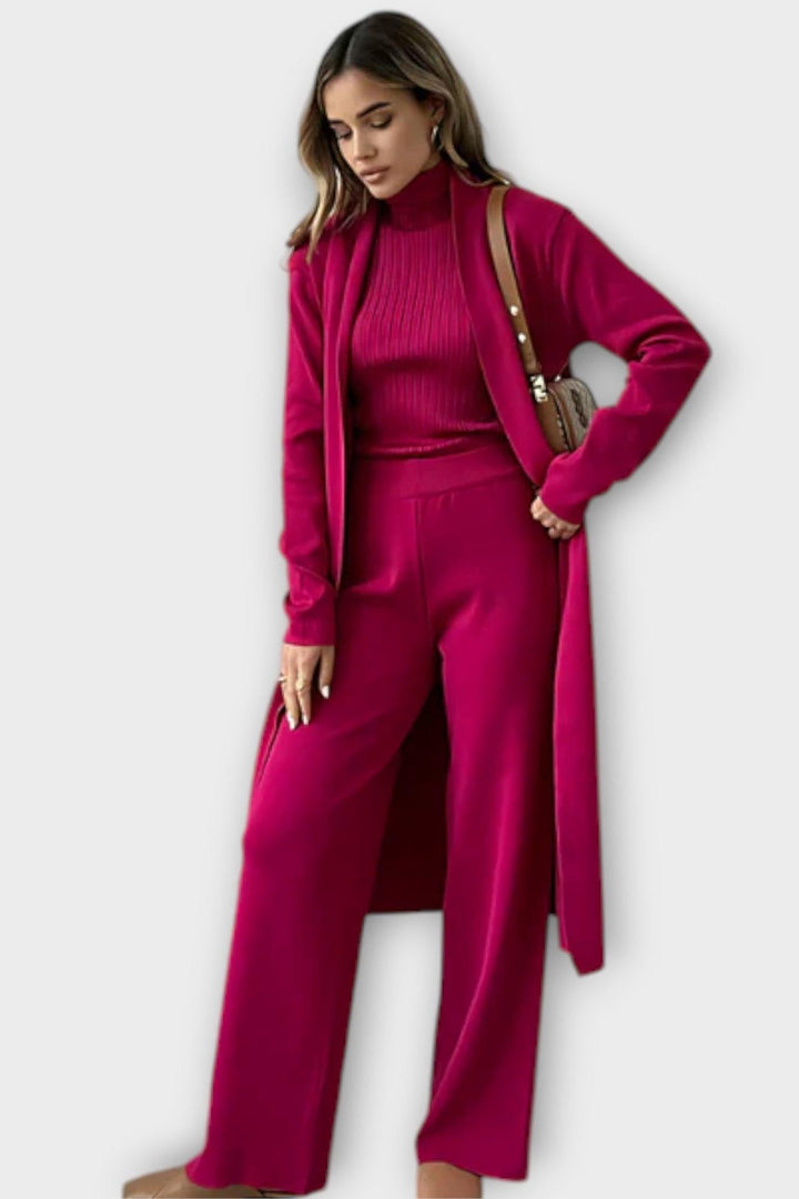 Stine Ribbed Knit Set - Cozy Comfort Meets Effortless Style for Every Occasion