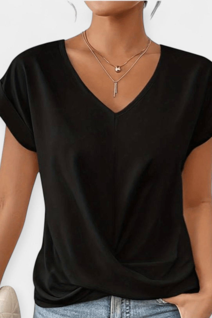Stine | Blusa con cuello en V