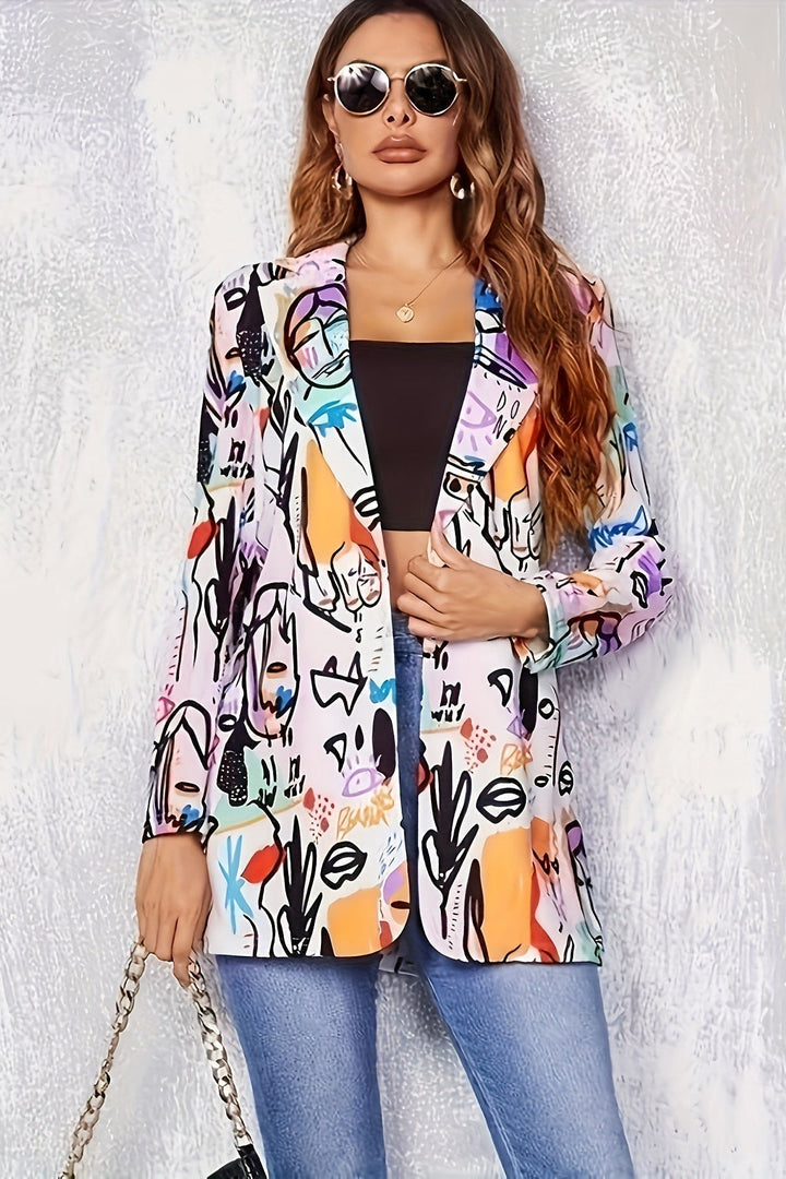 Tanja Graffiti Blazer – Elevate Your Style with Unique Artistry and Effortless Chic