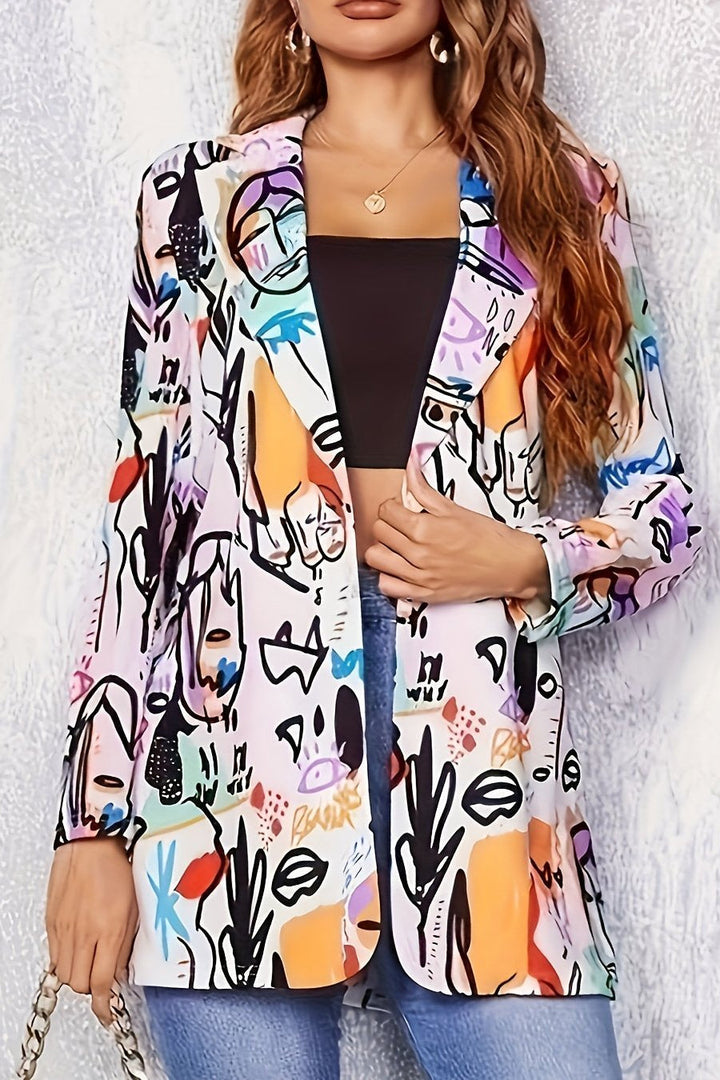 Tanja Graffiti Blazer – Elevate Your Style with Unique Artistry and Effortless Chic
