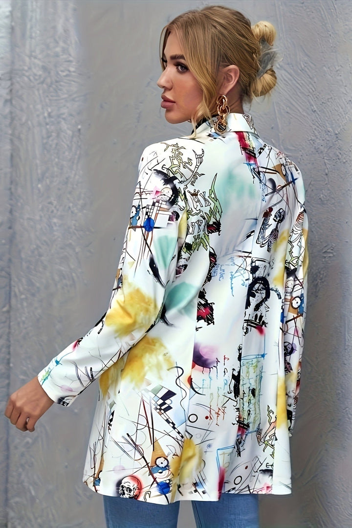 Tanja Graffiti Blazer – Elevate Your Style with Unique Artistry and Effortless Chic