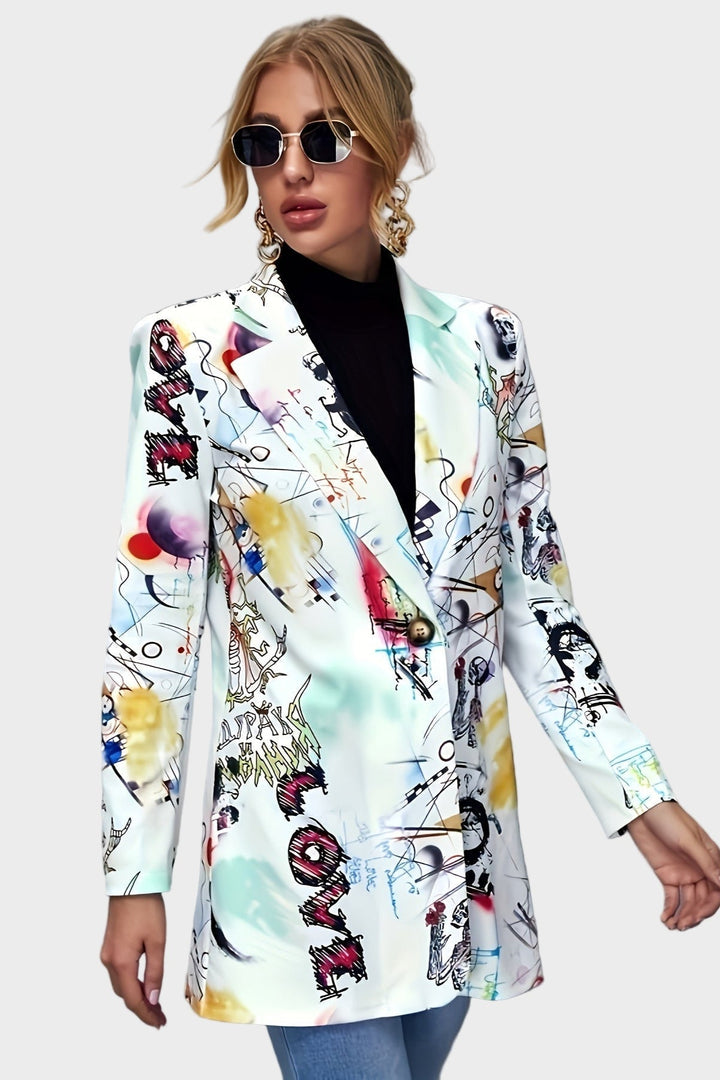 Tanja Graffiti Blazer – Elevate Your Style with Unique Artistry and Effortless Chic