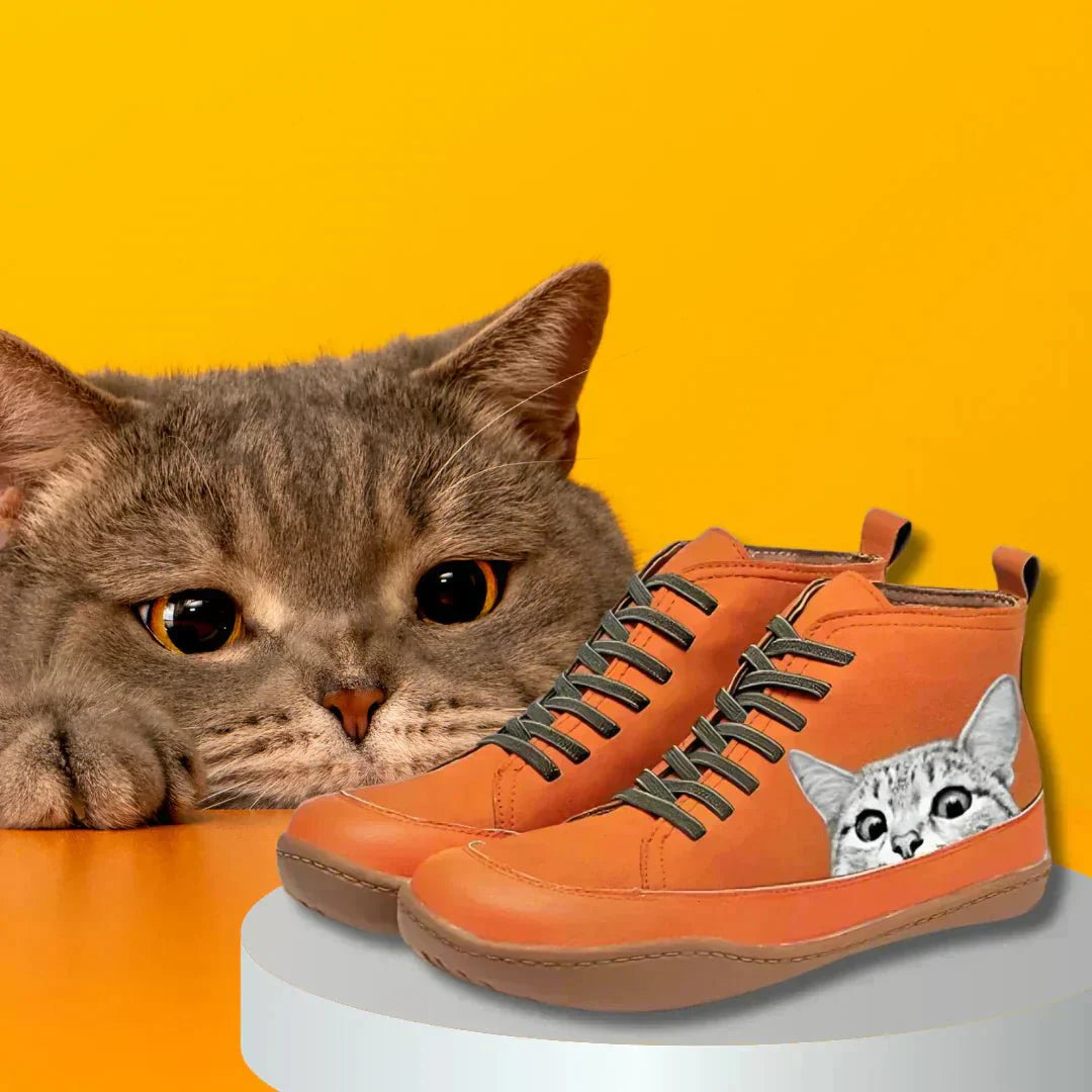 Tanja | Botas cómodas y ecológicas, perfectas para amantes de los gatos