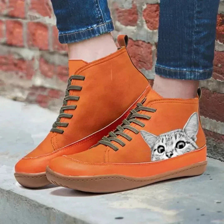 Tanja | Botas cómodas y ecológicas, perfectas para amantes de los gatos