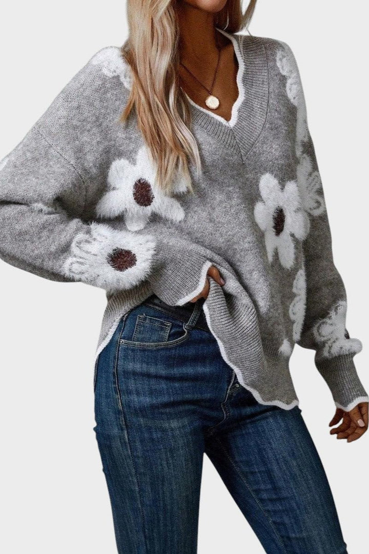 Thea | Floral Sweater