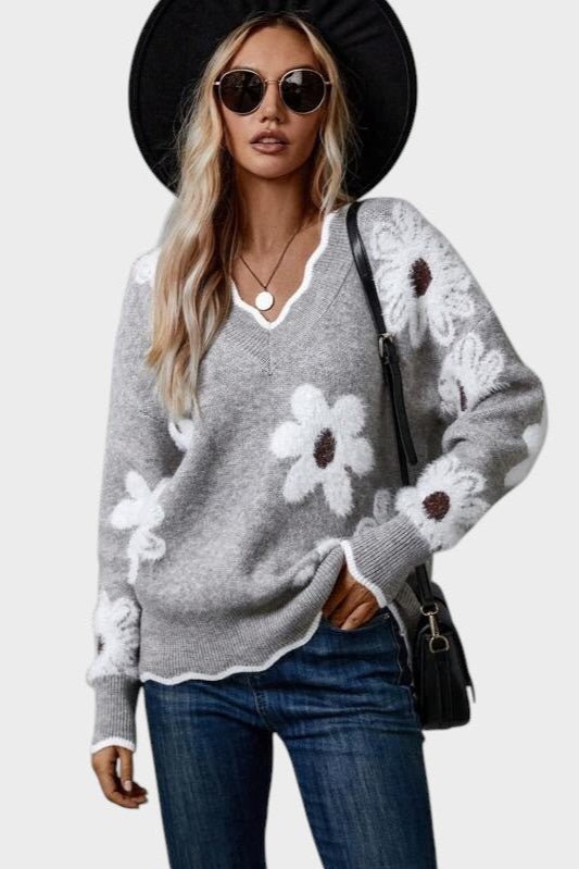 Thea | Floral Sweater