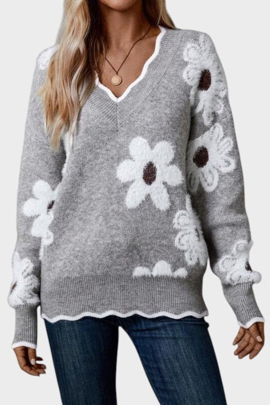 Thea | Floral Sweater