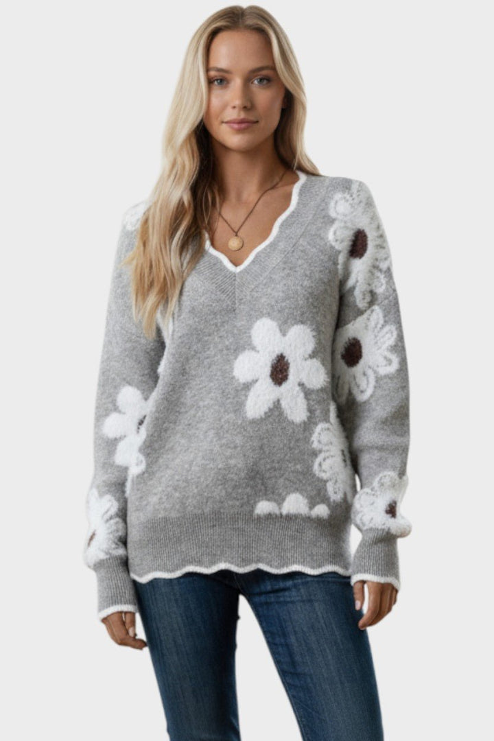 Thea | Floral Sweater