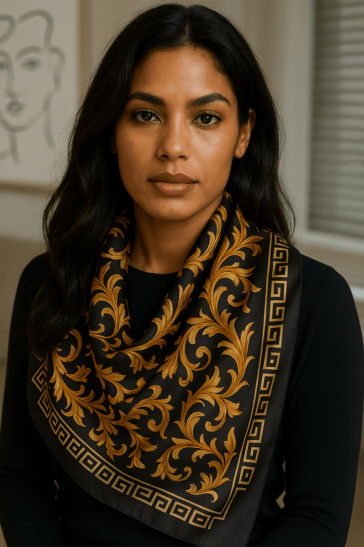 Thea | Elegante pañuelo de seda para un toque de sofisticación en tu estilo diario