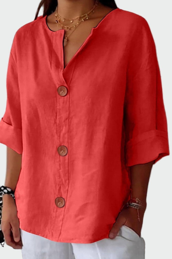 Thilde | Camisa de Lino Elegante