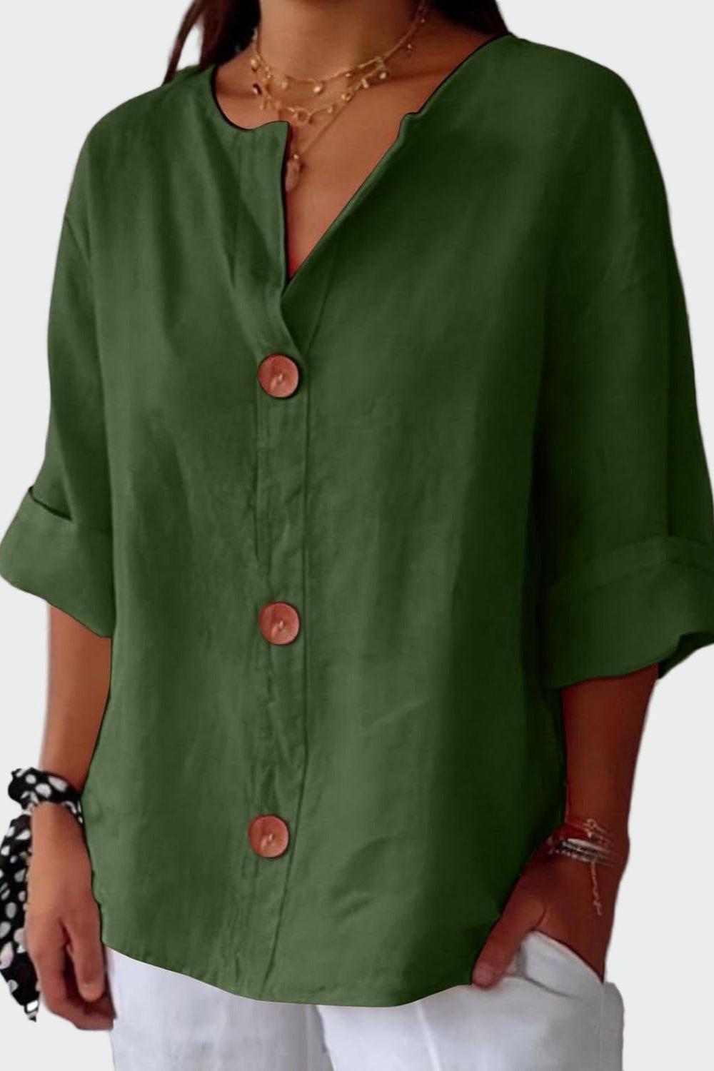 Thilde | Camisa de Lino Elegante