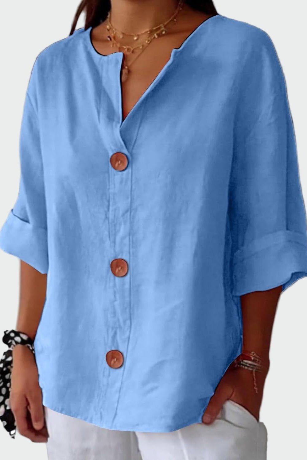 Thilde | Camisa de Lino Elegante