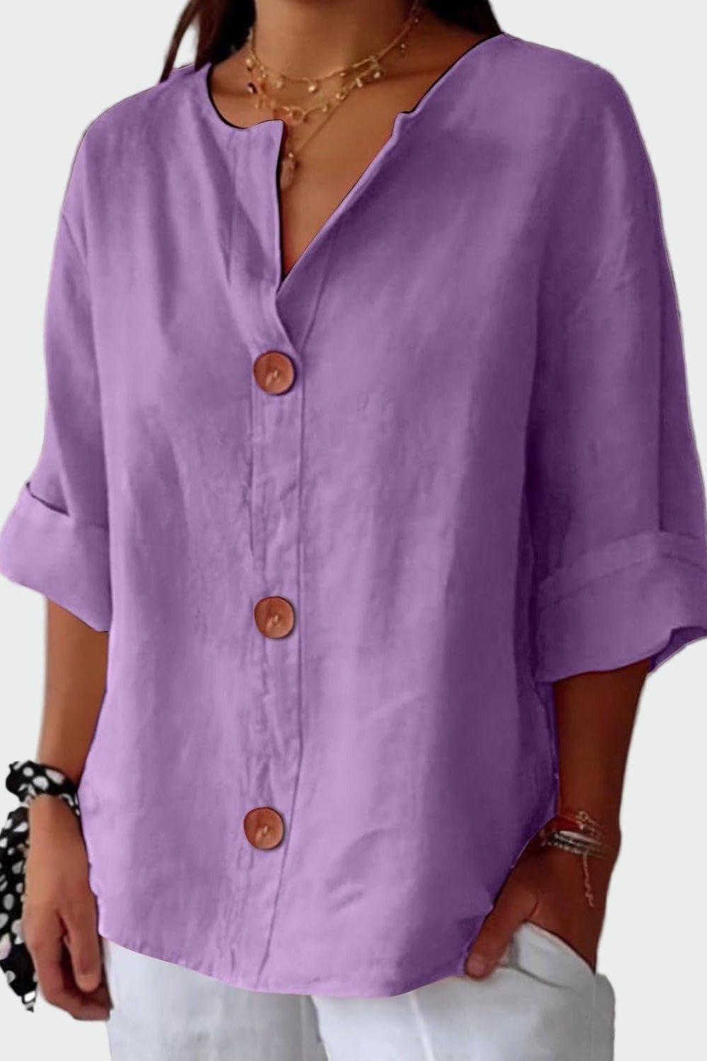 Thilde | Camisa de Lino Elegante