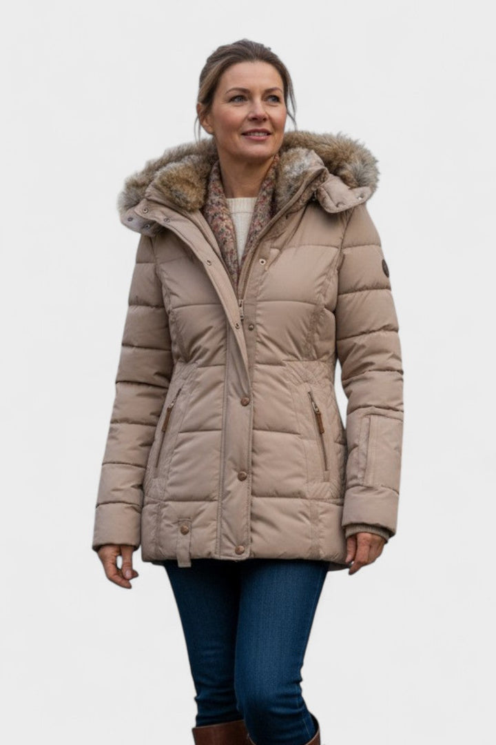 Thilde™ | Abrigo con lujoso forro de piel