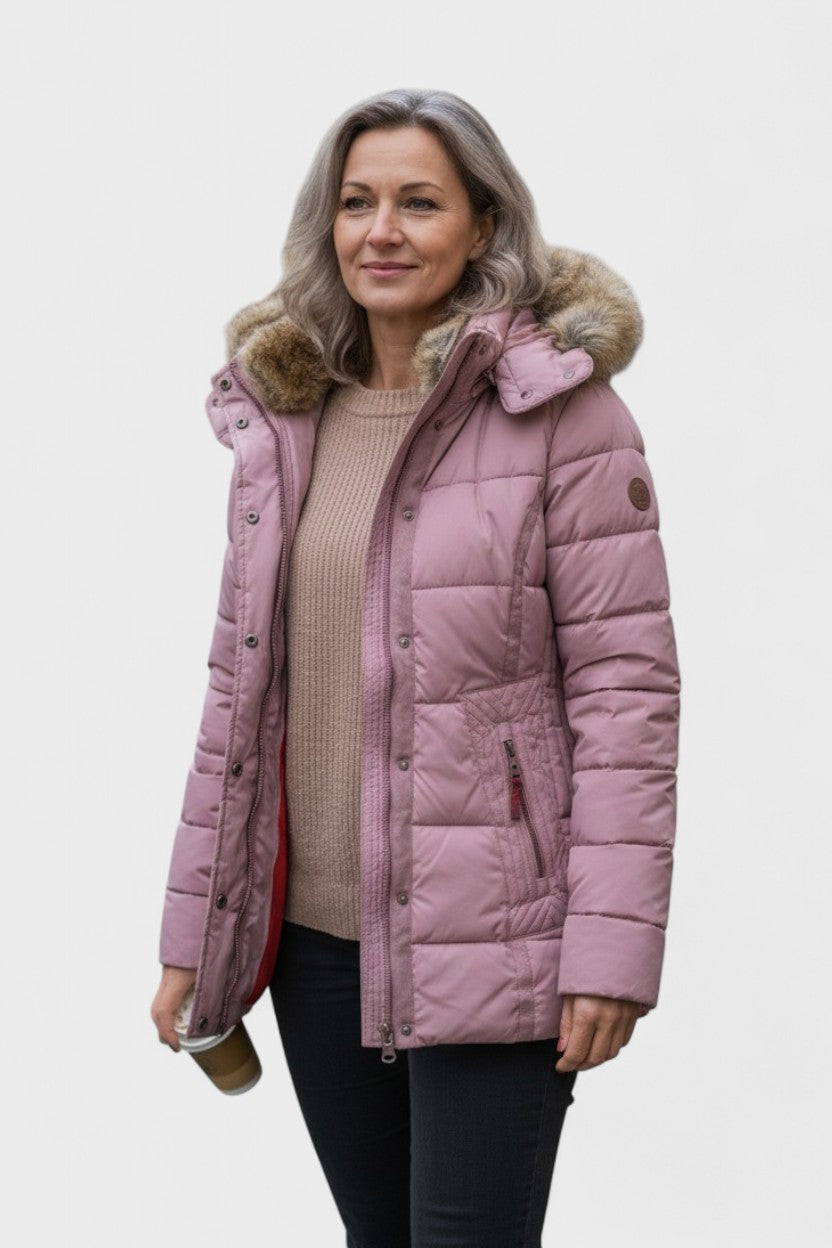 Thilde™ | Abrigo con lujoso forro de piel