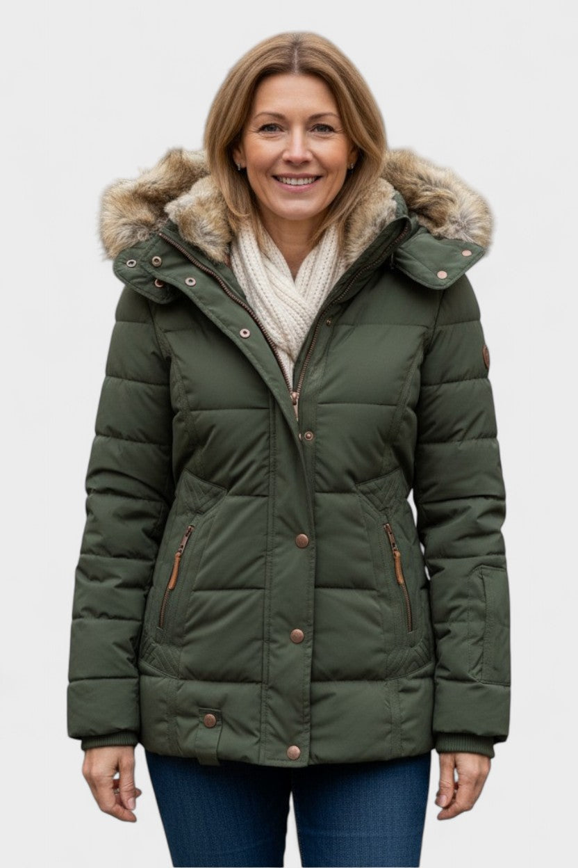 Thilde™ | Abrigo con lujoso forro de piel