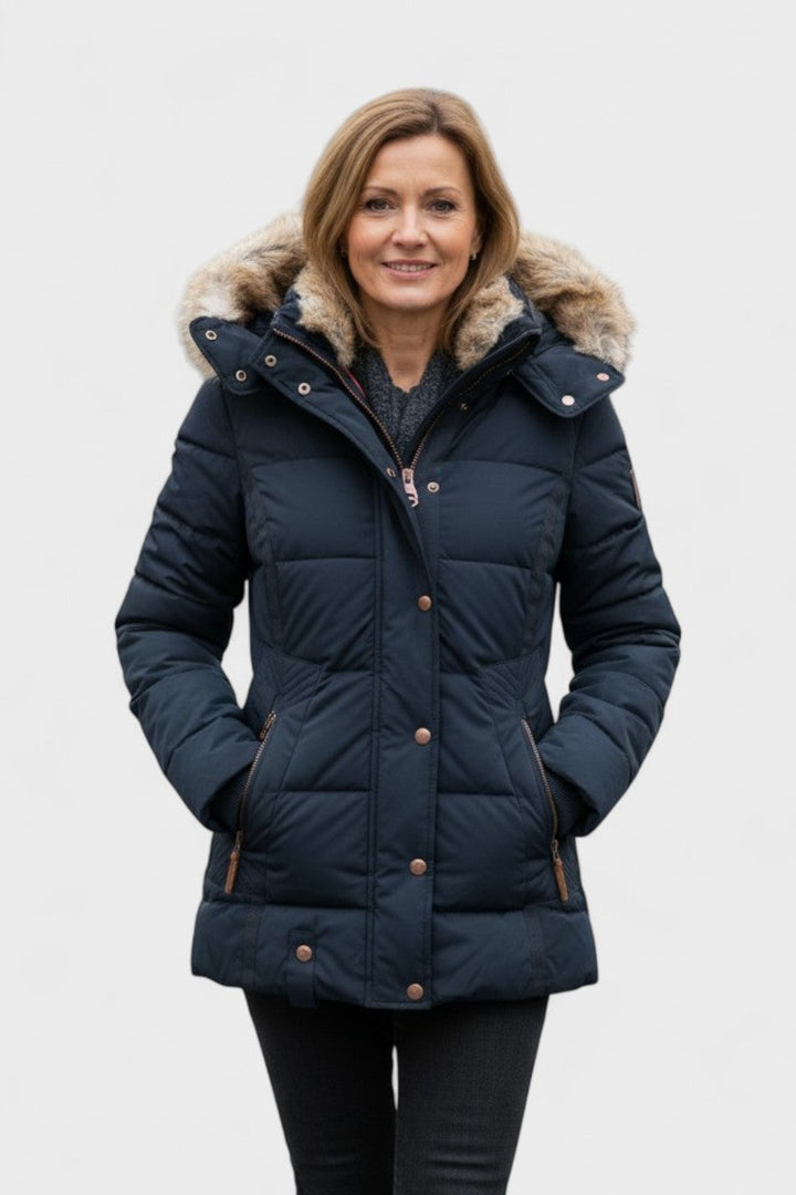 Thilde™ | Abrigo con lujoso forro de piel