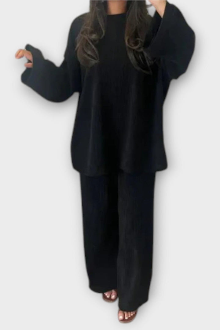 Trine Long Sleeve Set - Elevate Your Style with Comfort and Versatility