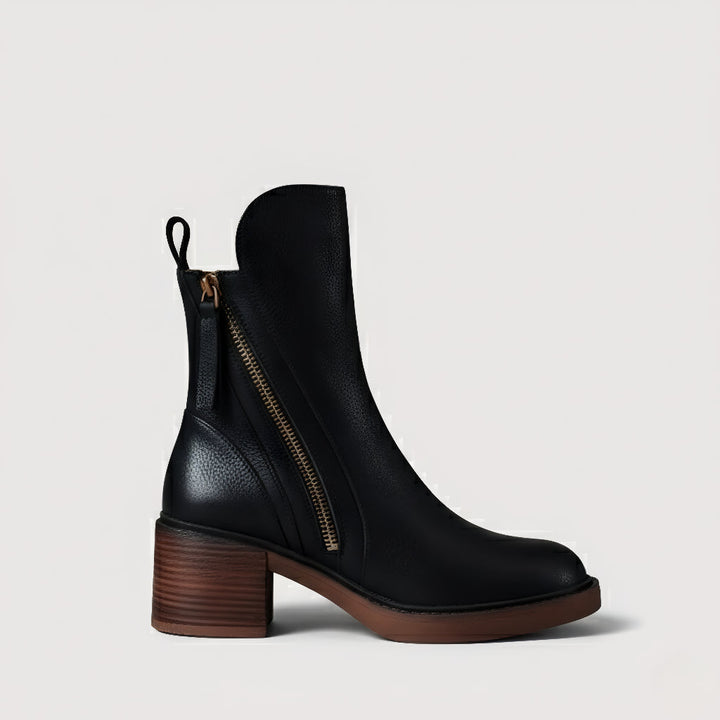 Adriana - Botines de cuero elegantes para un estilo sofisticado y cómodo en cada paso