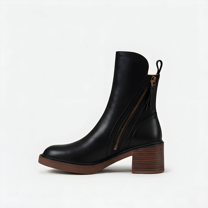 Adriana - Botines de cuero elegantes para un estilo sofisticado y cómodo en cada paso