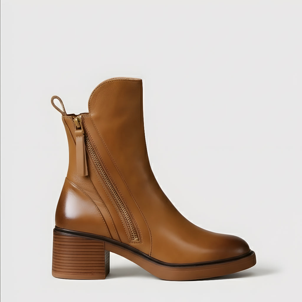 Adriana - Botines de cuero elegantes para un estilo sofisticado y cómodo en cada paso