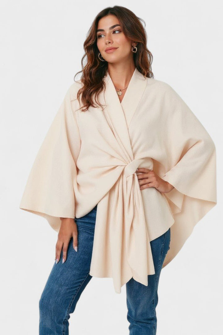 Yvette Elegant Draped Poncho - Effortless Style and Comfort for Any Occasion