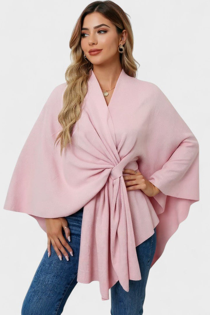Yvette Elegant Draped Poncho - Effortless Style and Comfort for Any Occasion
