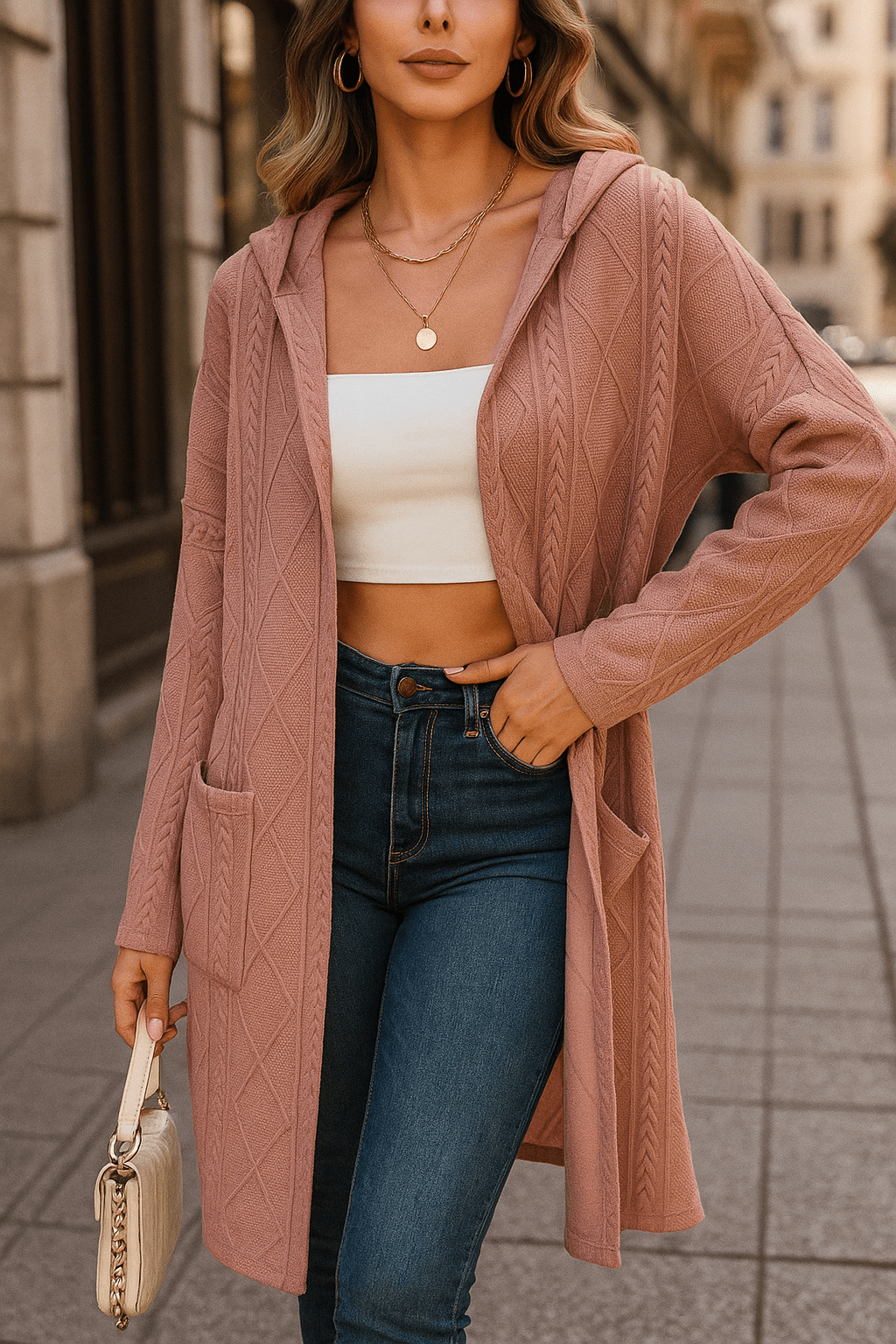 Zienna Cozy Knit Jacket - Elevate Your Style with Comfort and Versatility